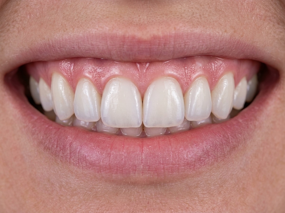 Teeth after treatment: bright, even and natural looking